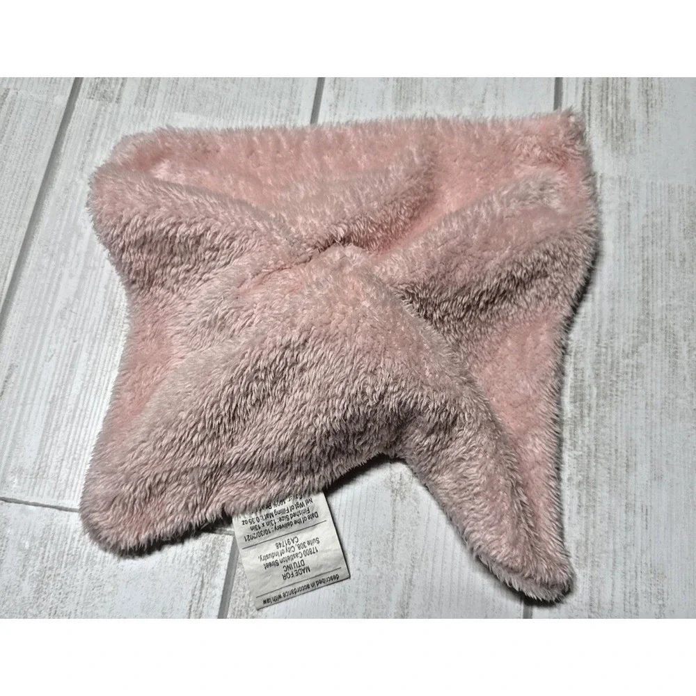 DTU Pink Unicorn Lovey Baby Girl Security Blanket Soft Fleece Gold Horn 12